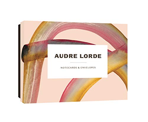 Box of Audre Lorde notecards with abstract watercolor-style cover art.