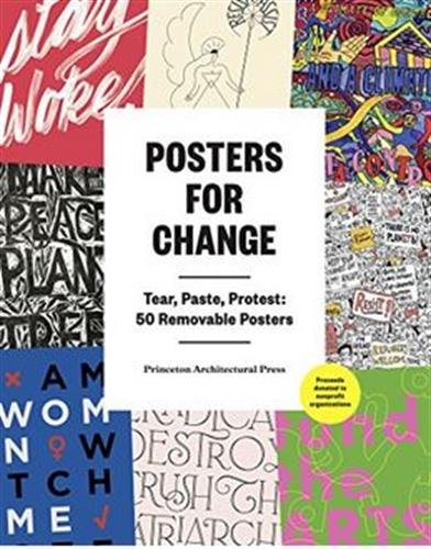 Book cover featuring colorful protest posters with bold text and graphics.
