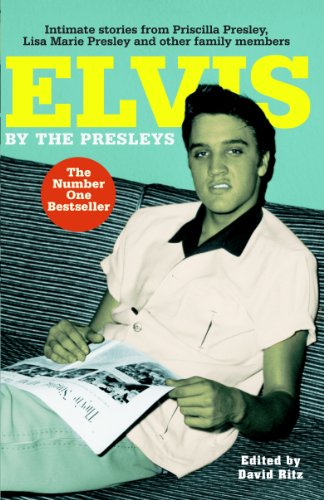 Book cover featuring a young Elvis Presley seated and reading a newspaper.