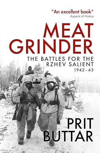 Book cover: “Meat Grinder” depicting Soviet soldiers in winter combat.
