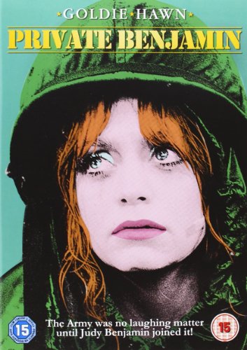 DVD cover for "Private Benjamin" featuring Goldie Hawn in army gear.