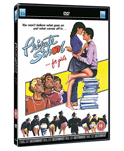 Private School" DVD cover featuring students and suggestive imagery.