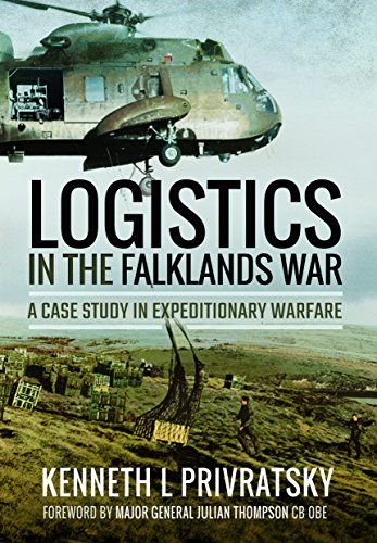 A military helicopter airlifts supplies over a hilly landscape on this book cover.