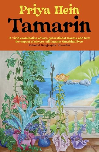 Book cover for "Tamarin" featuring a painted balcony with tropical plants.
