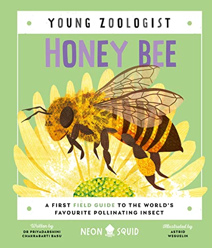 Book cover featuring an illustrated honey bee on a yellow flower.