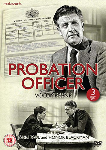 DVD cover for "Probation Officer: Volume 1" featuring a man and paperwork.