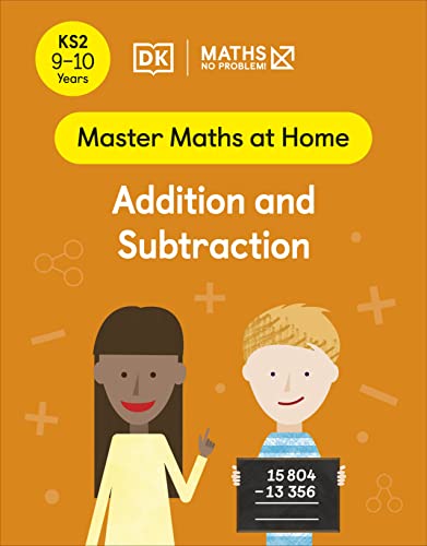 Book cover: "Maths No Problem Addition and Subtraction" with children illustrations.