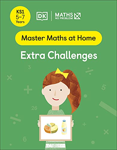 Green book cover with a girl holding a picture of food and math symbols.