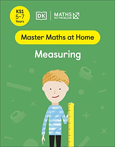 Book cover: "Maths No Problem Measuring," showing a child being measured.