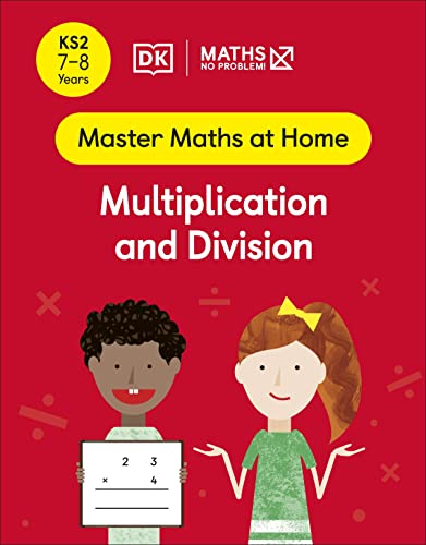 Red book cover: "Maths No Problem! Multiplication and Division" with children.