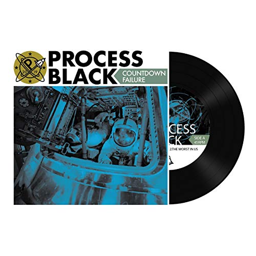 Vinyl record with blue-toned astronaut cover art and white background.