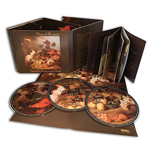 Procol Harum "Exotic Birds and Fruit" CD packaging with three discs visible.