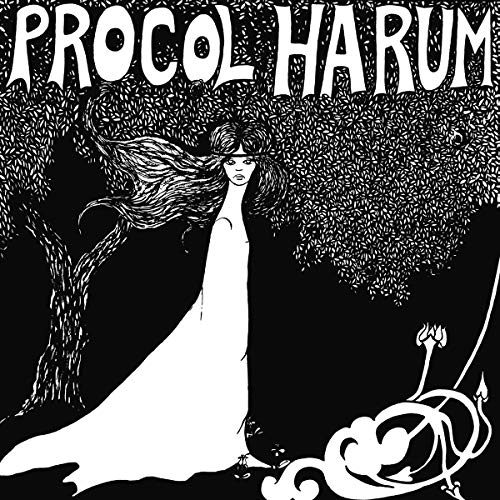 Black and white line art of a woman in a long dress under a tree.