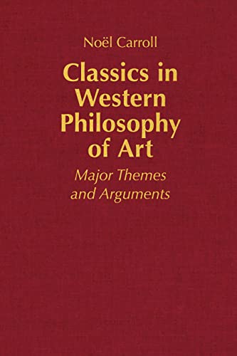 Red book cover with gold text: "Classics in Western Philosophy of Art".