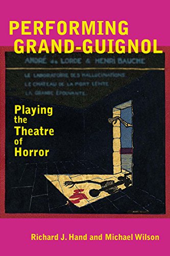 Book cover: "Performing Grand-Guignol" with a dark, eerie illustration.