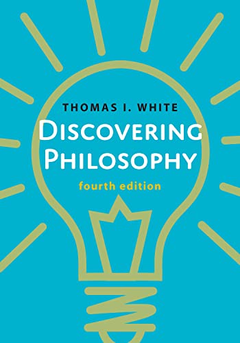 Book cover for "Discovering Philosophy" with a lightbulb illustration.
