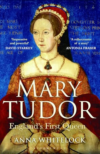 Book cover featuring a portrait of Queen Mary Tudor in regal attire.