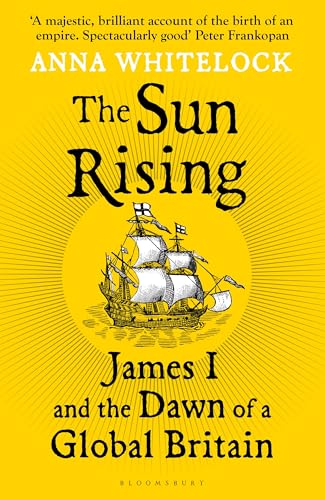 Yellow book cover with a sailing ship and title “The Sun Rising”.