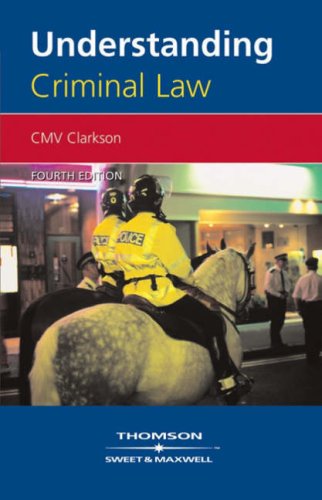 Book cover: "Understanding Criminal Law" with police on horseback image.