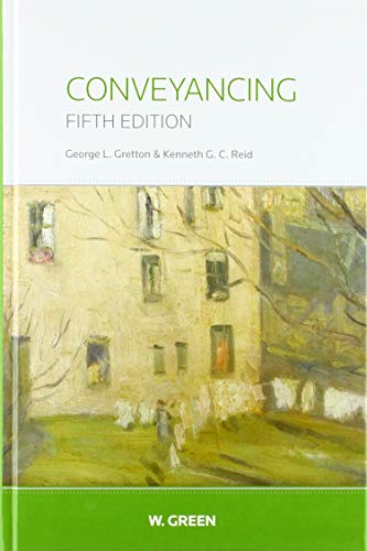 Book cover for "Conveyancing" fifth edition with a painting of houses.