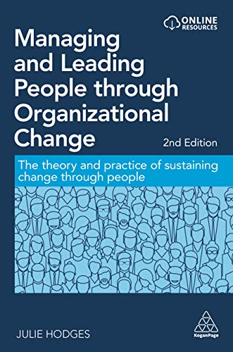 Book cover: "Managing and Leading People through Organizational Change," 2nd edition.