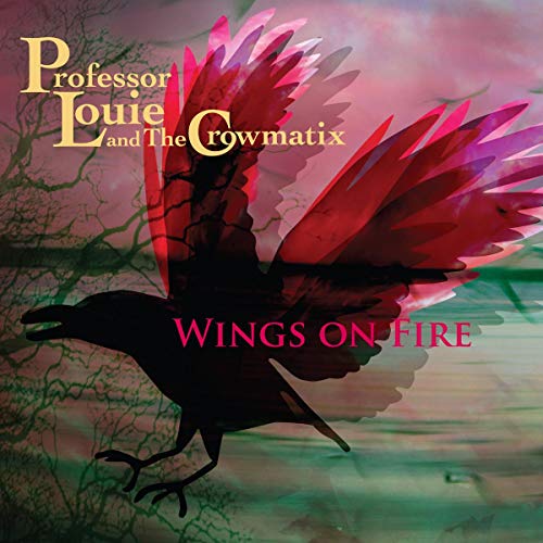 Album cover: black crow with fiery red wings against a dark background.