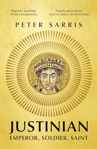Book cover featuring a Byzantine mosaic of Emperor Justinian centered on a gold background.