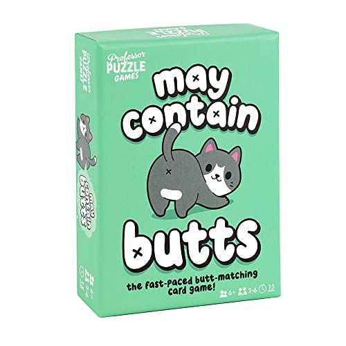 Green card game box featuring cartoon cats and playful text.