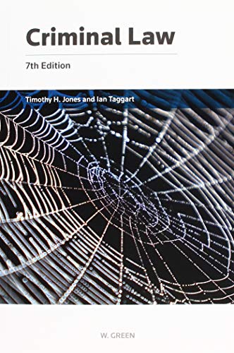 Book cover: "Criminal Law," 7th edition, with a spiderweb image.