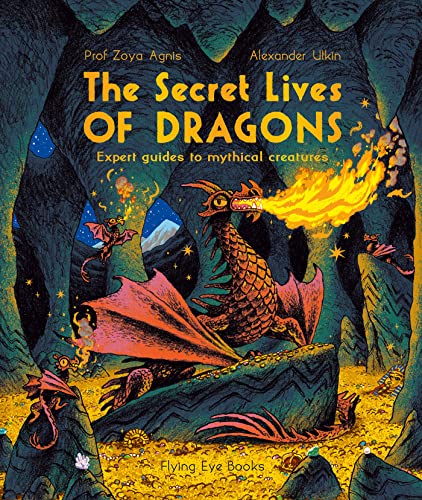 Book cover depicting colorful dragons in a cave with gold coins.