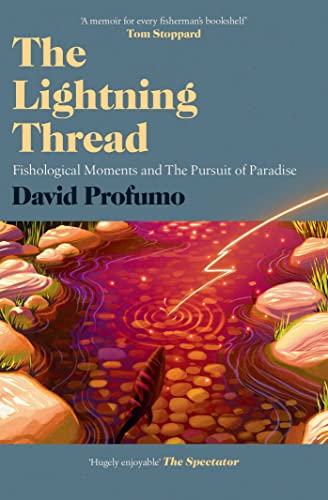 Book cover with illustrated river scene, lightning bolt, and title text.