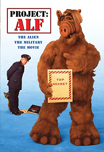 DVD cover for "Project: ALF" featuring the alien puppet and a military officer.