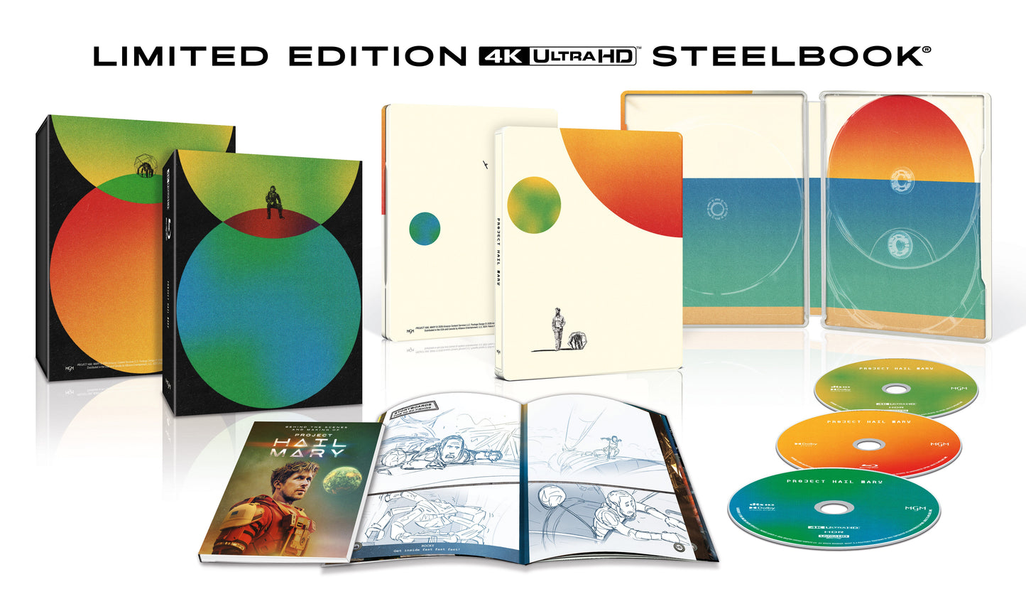 Project Hail Mary 4k UHD & Blu-Ray Steelbook [Blu-ray]