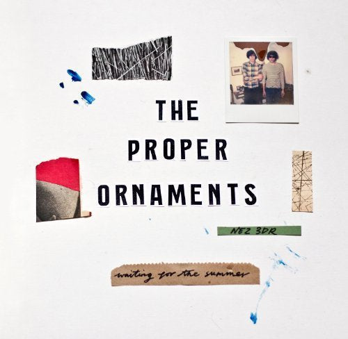 Album cover for Proper Ornaments’ “Waiting For The Summer” with collage elements.