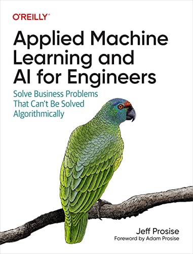 Book cover: "Applied Machine Learning and AI" with a parrot illustration.