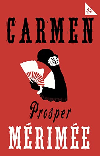 Red book cover with silhouette of a woman holding a fan.