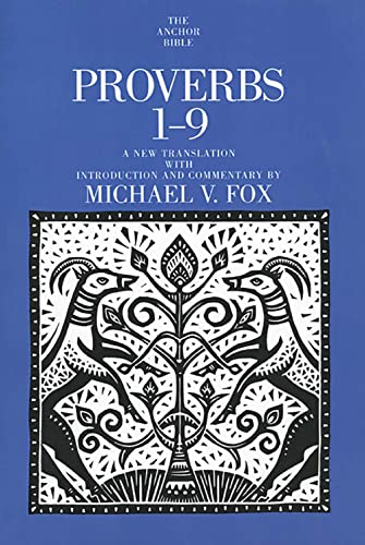 Book cover for “Proverbs 1-9” with a tree and animal design.