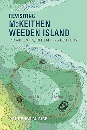 Book cover depicting an archaeological site map with mounds and waterways.