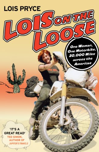 Book cover: woman on a motorcycle in a desert landscape.