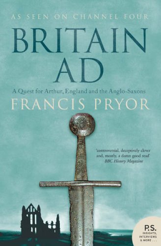 Book cover: "Britain AD" with a sword and castle ruins.