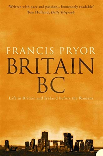 Book cover: "Britain BC" with image of Stonehenge at the bottom.