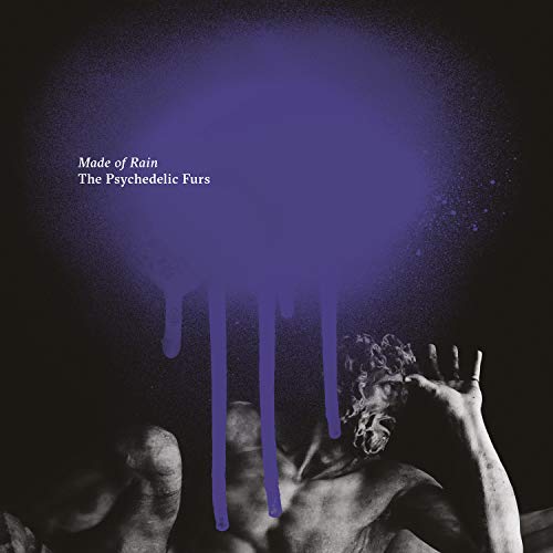 "Album cover featuring a black-and-white man with purple paint splattered on his head."