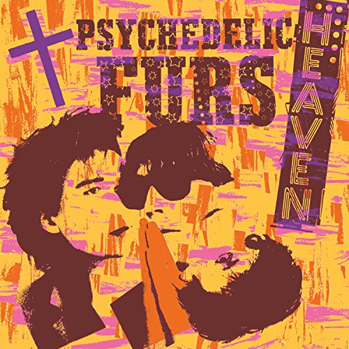 Psychedelic Furs record sleeve: orange and purple with band member portrait.