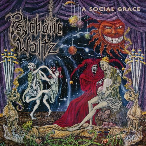 Album cover for Psychotic Waltz’s “A Social Grace” featuring surreal, dark imagery.