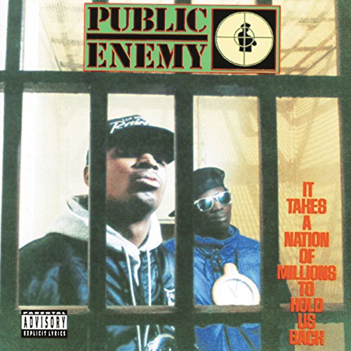 Public Enemy album cover featuring two men viewed through prison bars.