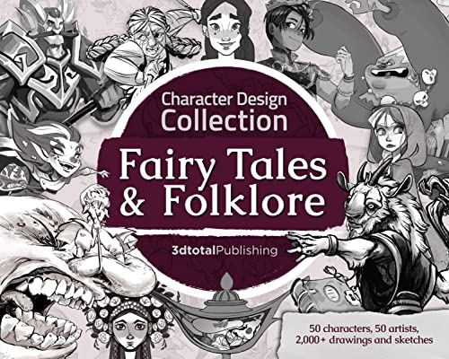 Book cover featuring diverse character designs inspired by fairy tales and folklore.