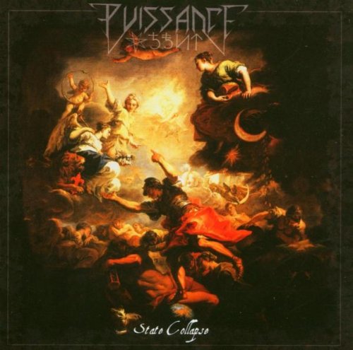 CD cover: “Puissance - State Collapse” with baroque-style figures in chaos.
