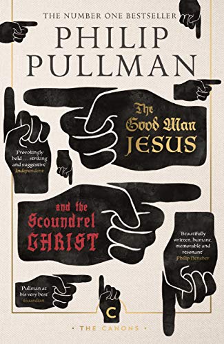 Book cover with pointing hands and text: “The Good Man Jesus and the Scoundrel Christ.”