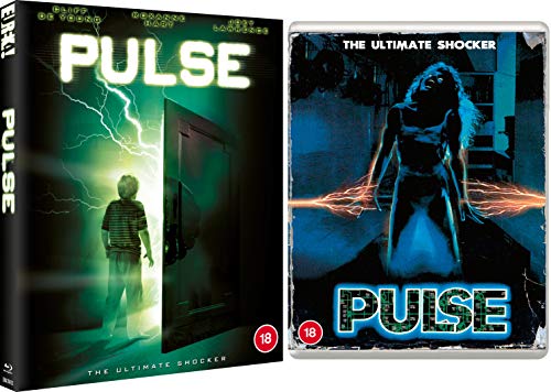 Pulse" Blu-ray cover featuring a boy and a ghostly figure with electrical effects.