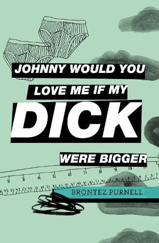 Book cover with text, underwear illustration, and a measuring ruler.